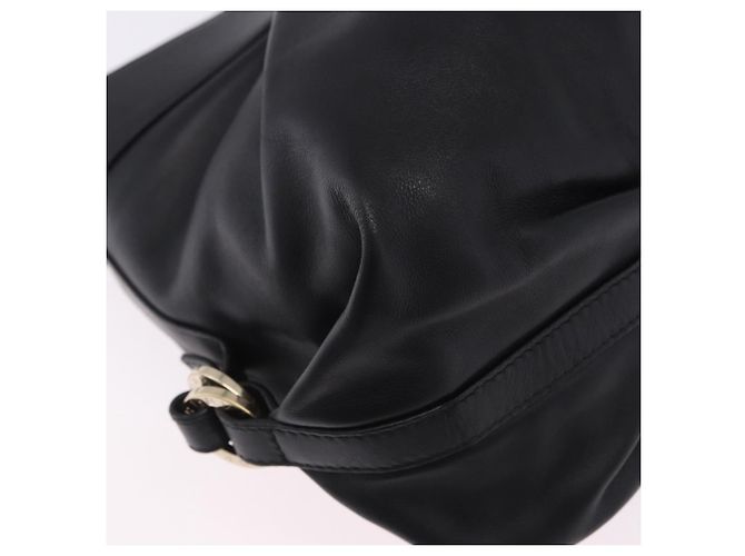 Bulgari Borsa a mano BVLGARI Chandra in pelle nera e oro autentica am12554M Nero D'oro - vista 12