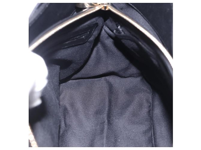 Bulgari Borsa a mano BVLGARI Chandra in pelle nera e oro autentica am12554M Nero D'oro - vista 19
