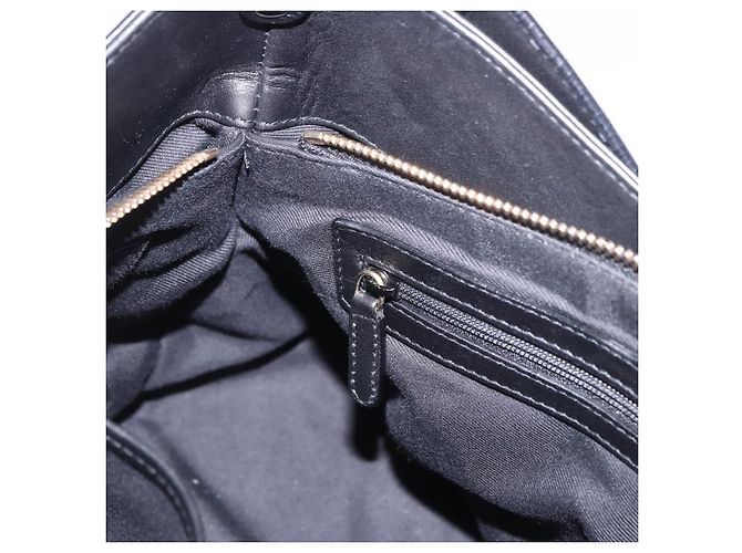 Bulgari Borsa a mano BVLGARI Chandra in pelle nera e oro autentica am12554M Nero D'oro - vista 21
