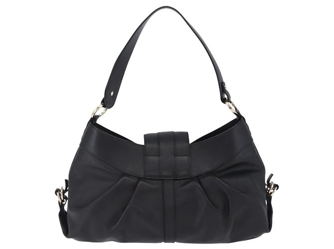 Bulgari Borsa a mano BVLGARI Chandra in pelle nera e oro autentica am12554M Nero D'oro - vista 3