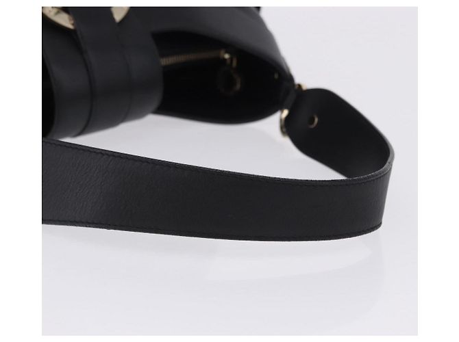 Bulgari Borsa a mano BVLGARI Chandra in pelle nera e oro autentica am12554M Nero D'oro - vista 7