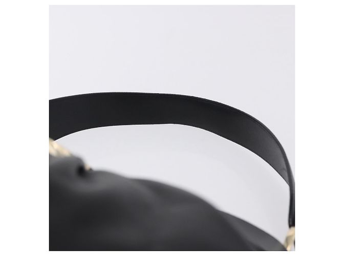 Bulgari Borsa a mano BVLGARI Chandra in pelle nera e oro autentica am12554M Nero D'oro - vista 8