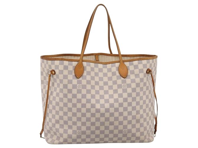 Borsa Tote LOUIS VUITTON Damier Azur Neverfull GM N41360 LV Auth 201906 - vista 2