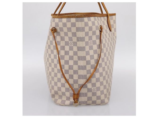 Borsa Tote LOUIS VUITTON Damier Azur Neverfull GM N41360 LV Auth 201906 - vista 3