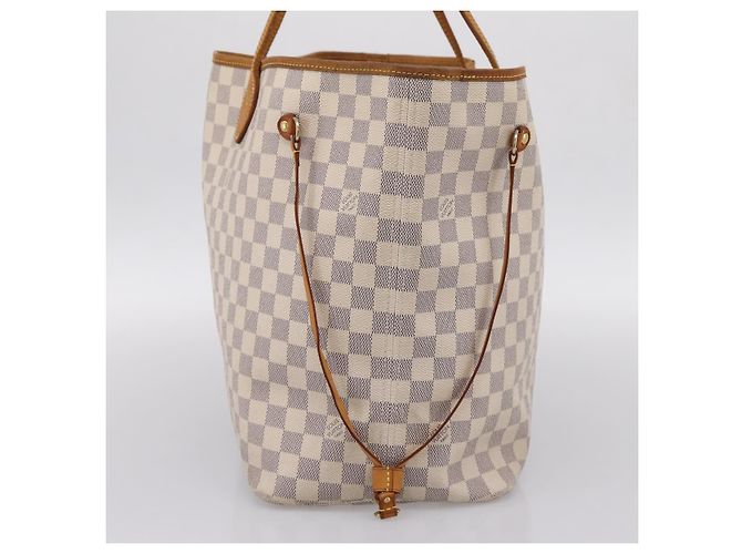 Borsa Tote LOUIS VUITTON Damier Azur Neverfull GM N41360 LV Auth 201906 - vista 4