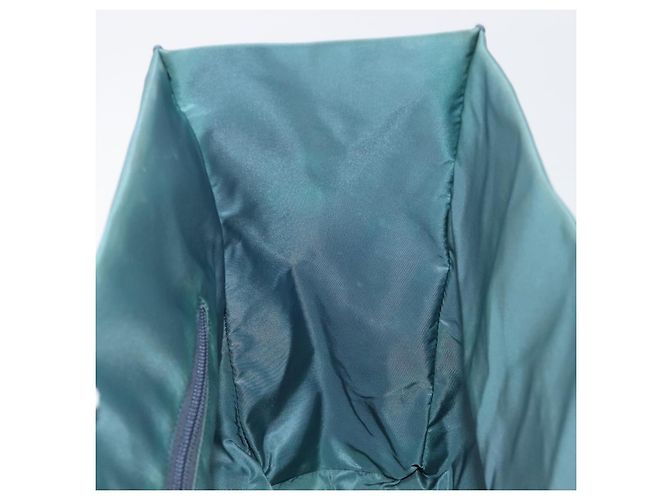 Borsa a mano PRADA Nylon Green Silver Auth hk4017 Argento Verde - vista 17