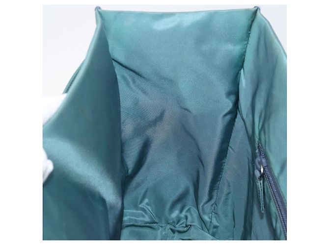 Borsa a mano PRADA Nylon Green Silver Auth hk4017 Argento Verde - vista 18