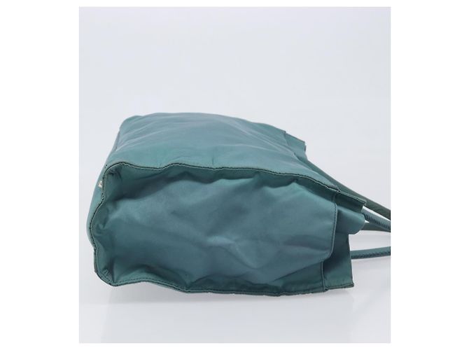 Borsa a mano PRADA Nylon Green Silver Auth hk4017 Argento Verde - vista 4