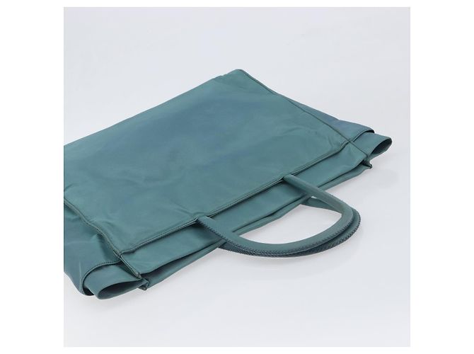 Borsa a mano PRADA Nylon Green Silver Auth hk4017 Argento Verde - vista 6