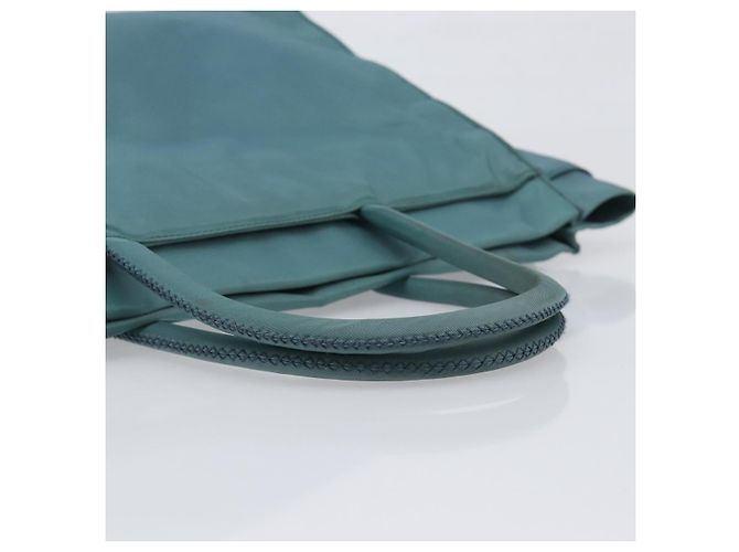 Borsa a mano PRADA Nylon Green Silver Auth hk4017 Argento Verde - vista 7