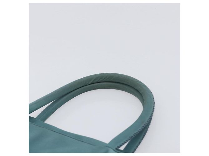 Borsa a mano PRADA Nylon Green Silver Auth hk4017 Argento Verde - vista 8
