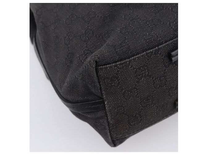 Borsa Tote GUCCI GG Canvas Black 101341 Auth 202202 Nero - vista 11