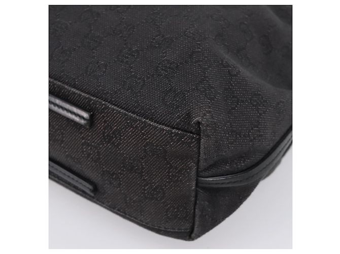 Borsa Tote GUCCI GG Canvas Black 101341 Auth 202202 Nero - vista 12