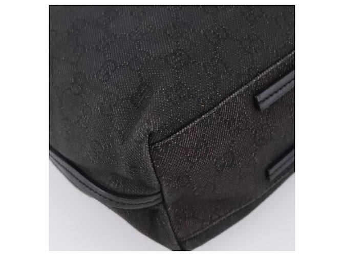 Borsa Tote GUCCI GG Canvas Black 101341 Auth 202202 Nero - vista 13