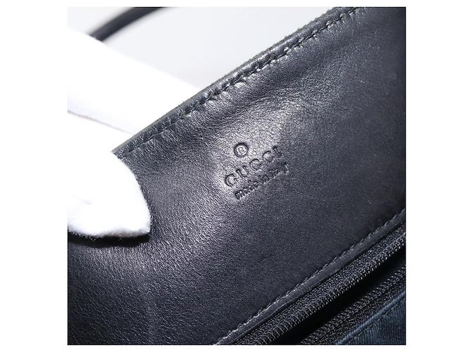 Borsa Tote GUCCI GG Canvas Black 101341 Auth 202202 Nero - vista 19