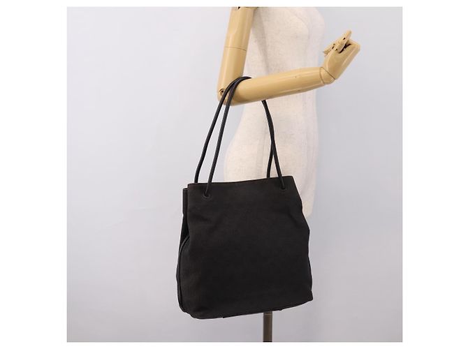 Borsa Tote GUCCI GG Canvas Black 101341 Auth 202202 Nero - vista 21
