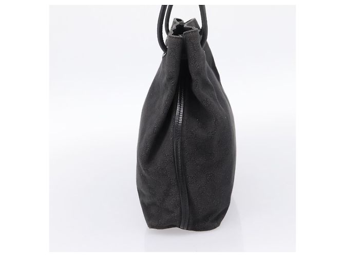 Borsa Tote GUCCI GG Canvas Black 101341 Auth 202202 Nero - vista 5