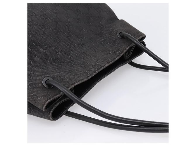 Borsa Tote GUCCI GG Canvas Black 101341 Auth 202202 Nero - vista 6