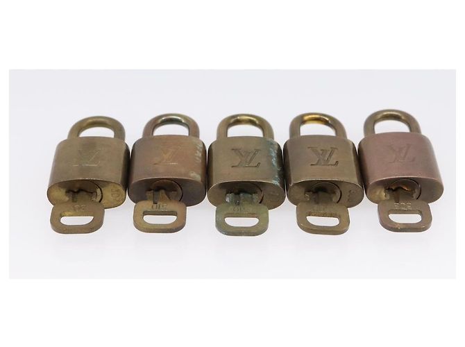 LOUIS VUITTON Set di 10 Lucchetti Lucchetto metallo Oro LV Auth 202431 D'oro - vista 4
