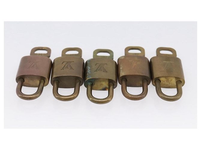 LOUIS VUITTON Set di 10 Lucchetti Lucchetto metallo Oro LV Auth 202431 D'oro - vista 5