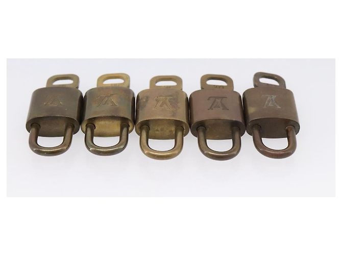 LOUIS VUITTON Set di 10 Lucchetti Lucchetto metallo Oro LV Auth 202431 D'oro - vista 7