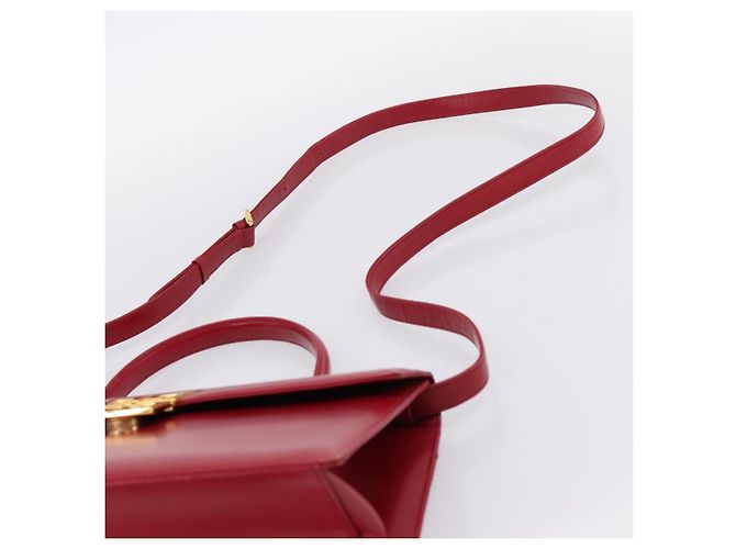 Borsa a mano GIVENCHY in pelle 2way rossa tono oro Auth BA15402A Rosso - vista 10