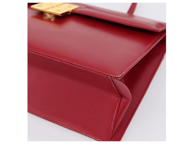 Borsa a mano GIVENCHY in pelle 2way rossa tono oro Auth BA15402A Rosso - vista 12
