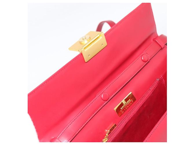 Borsa a mano GIVENCHY in pelle 2way rossa tono oro Auth BA15402A Rosso - vista 16