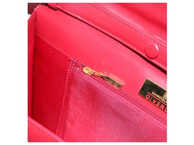 Borsa a mano GIVENCHY in pelle 2way rossa tono oro Auth BA15402A Rosso - vista 21