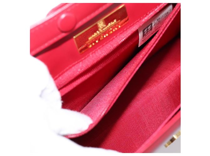Borsa a mano GIVENCHY in pelle 2way rossa tono oro Auth BA15402A Rosso - vista 22