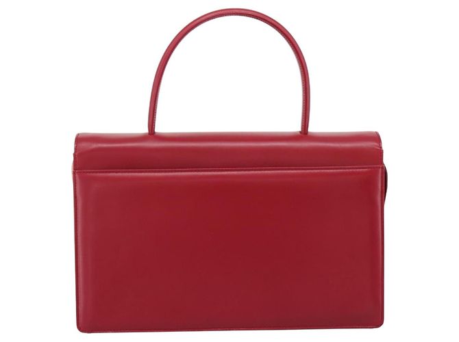 Borsa a mano GIVENCHY in pelle 2way rossa tono oro Auth BA15402A Rosso - vista 3