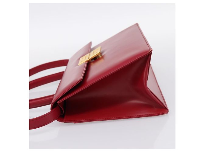 Borsa a mano GIVENCHY in pelle 2way rossa tono oro Auth BA15402A Rosso - vista 4