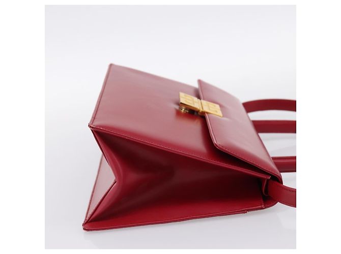 Borsa a mano GIVENCHY in pelle 2way rossa tono oro Auth BA15402A Rosso - vista 5