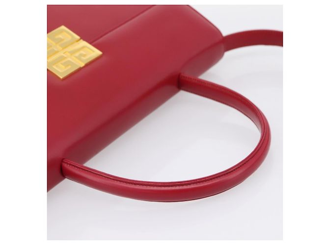 Borsa a mano GIVENCHY in pelle 2way rossa tono oro Auth BA15402A Rosso - vista 7