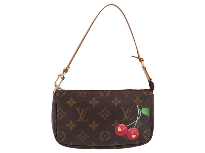 LOUIS VUITTON Monogram Cherry Mini Pochette Accessoires Pouch LV Auth 198316SAV Monograma - vista 13