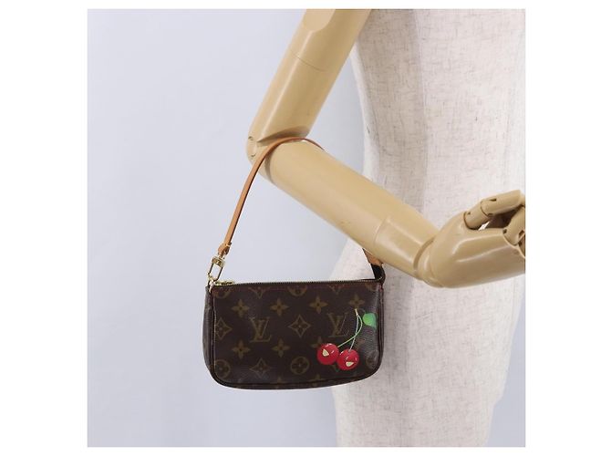 LOUIS VUITTON Monogram Cherry Mini Pochette Accessoires Pouch LV Auth 198316SAV Monograma - vista 21