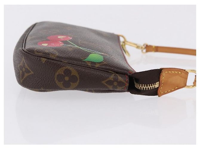 LOUIS VUITTON Monogram Cherry Mini Pochette Accessoires Pouch LV Auth 198316SAV Monograma - vista 3