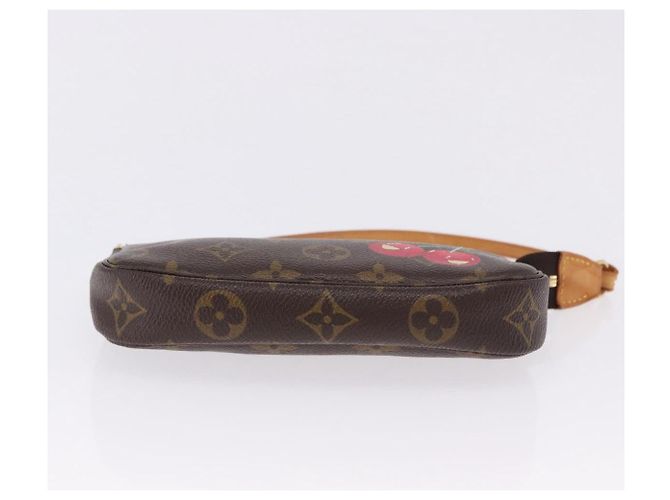 LOUIS VUITTON Monogram Cherry Mini Pochette Accessoires Pouch LV Auth 198316SAV Monograma - vista 5