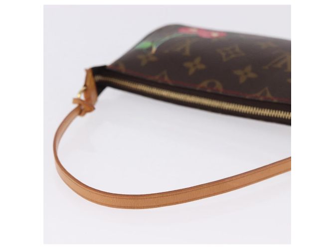 LOUIS VUITTON Monogram Cherry Mini Pochette Accessoires Pouch LV Auth 198316SAV Monograma - vista 7