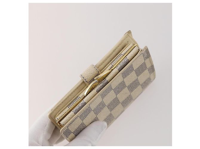 LOUIS VUITTON Monogram Damier Azur Wallet 5 Set LV Auth BA14278 Monogramma - vista 4