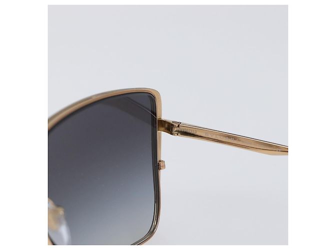 Bulgari Gafas de sol BVLGARI Plastic Black Gold Tone Auth BA15436V Negro - vista 12