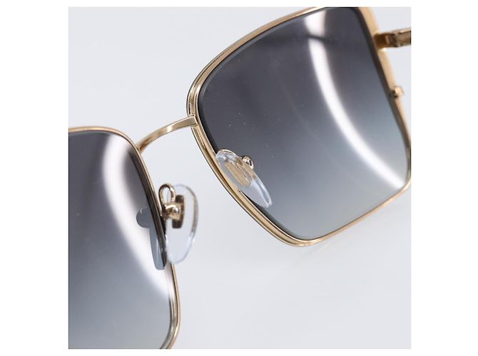 Bulgari Gafas de sol BVLGARI Plastic Black Gold Tone Auth BA15436V Negro - vista 14