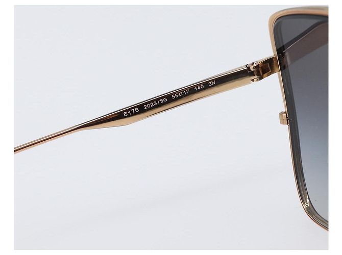 Bulgari Gafas de sol BVLGARI Plastic Black Gold Tone Auth BA15436V Negro - vista 15