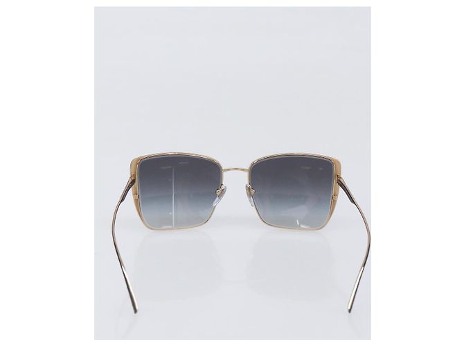 Bulgari Gafas de sol BVLGARI Plastic Black Gold Tone Auth BA15436V Negro - vista 3