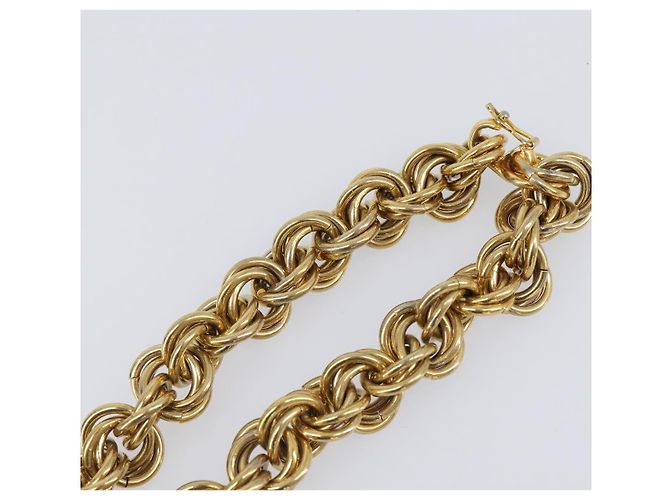 Céline Collana CELINE Metallo Oro Auth bs36921 D'oro - vista 10