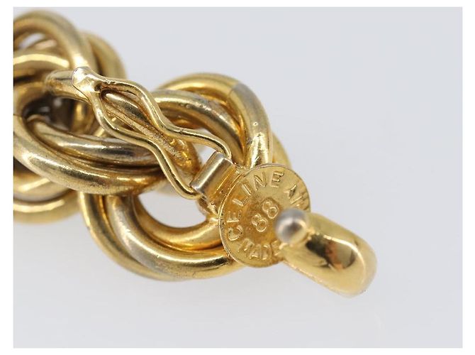 Céline Collana CELINE Metallo Oro Auth bs36921 D'oro - vista 14