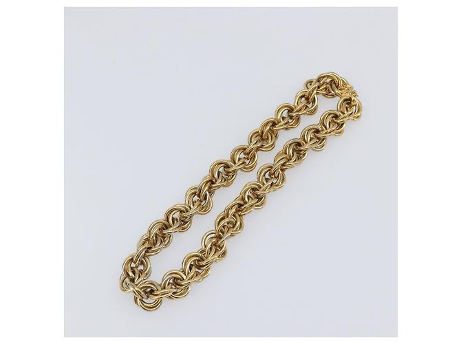 Céline Collana CELINE Metallo Oro Auth bs36921 D'oro - vista 2