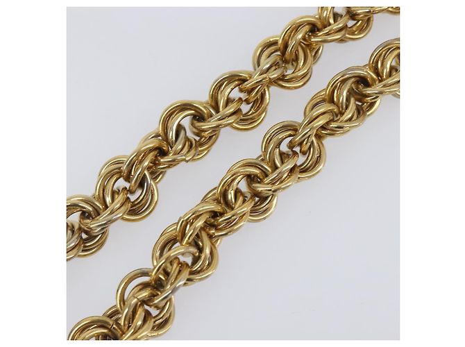Céline Collana CELINE Metallo Oro Auth bs36921 D'oro - vista 4
