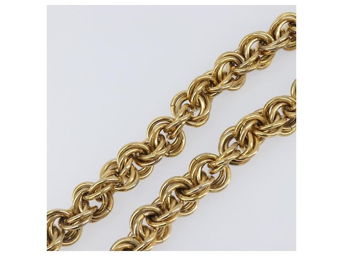 Céline Collana CELINE Metallo Oro Auth bs36921 D'oro - vista 9