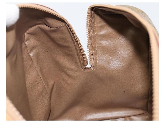 Céline Borsa a mano CELINE C Sulky PVC Beige Gold Auth 199903 D'oro - vista 21